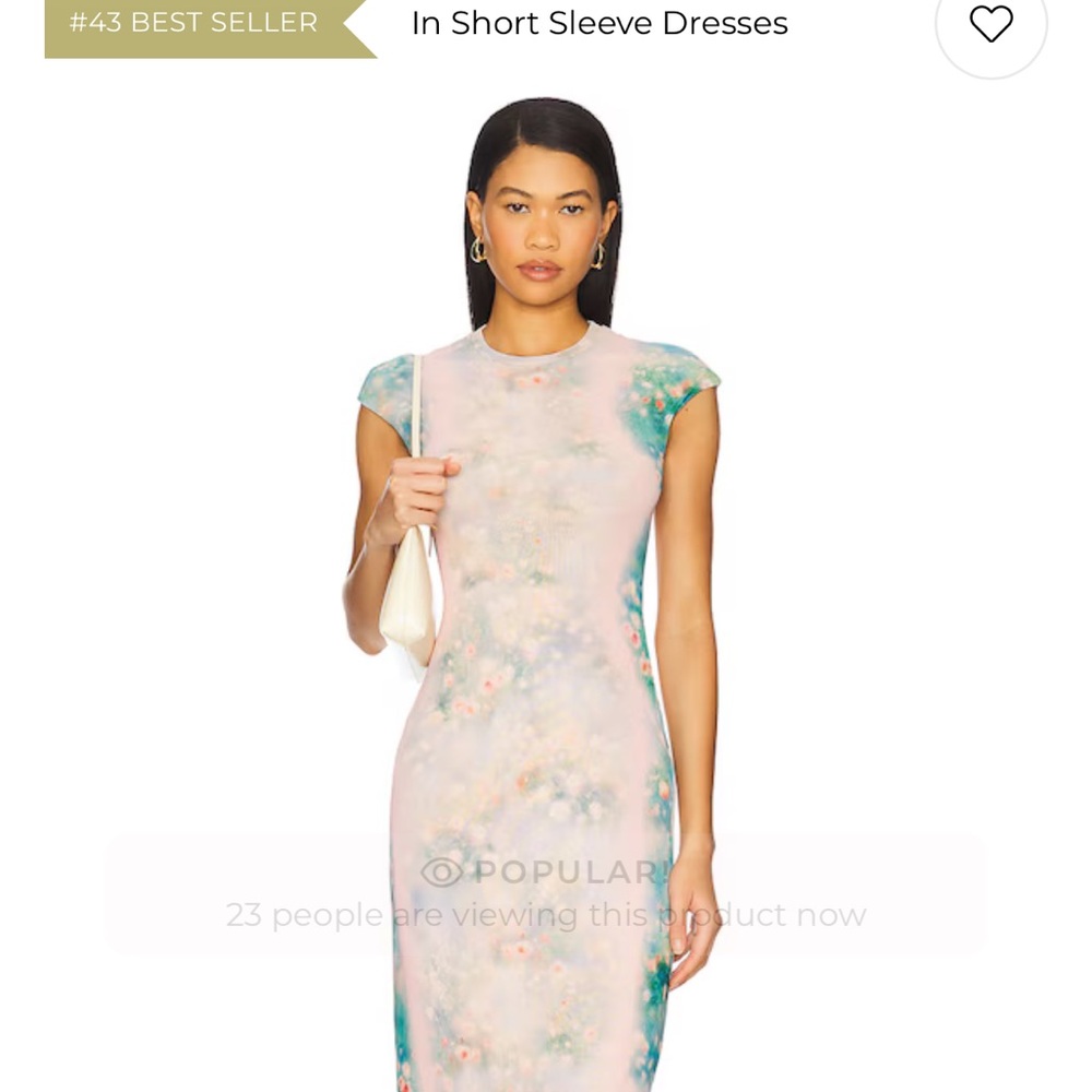 AFRM Pink & Teal Floral Maxi Dress - Picture 2 of 4